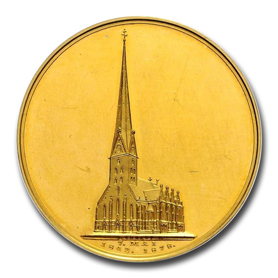 1878 German States Hamburg Gold Bankportugaleser SP-62 PCGS 1878 German States Hamburg Gold Bankportugaleser SP-62 PCGS